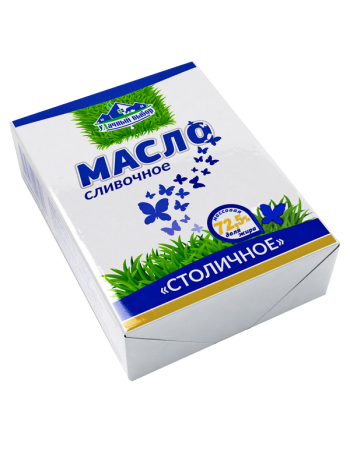 Масло слив. Столичное Крестьянское Домашнее 180г 72,5% Кобрин*40